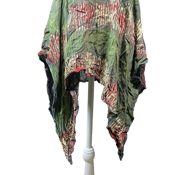 Boho Indie Fairycore Flowy Sequined Halter Dress Size Large - Picture 4 of 8